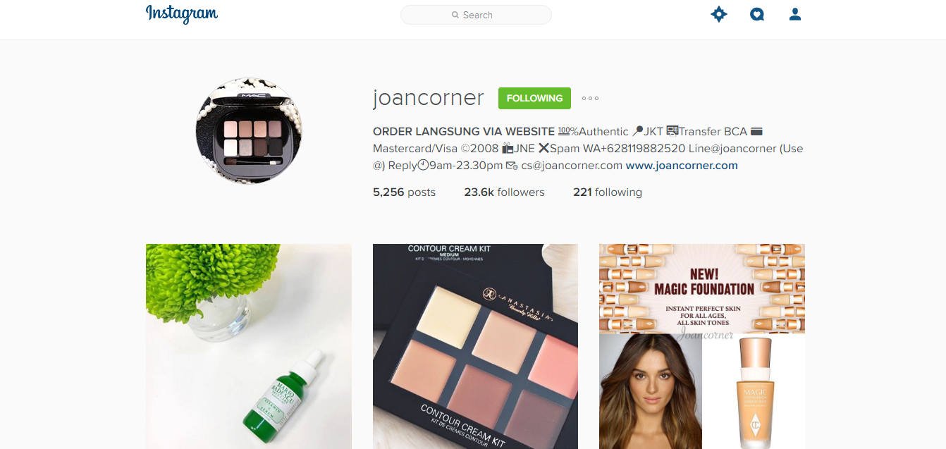Instagram Joancorner