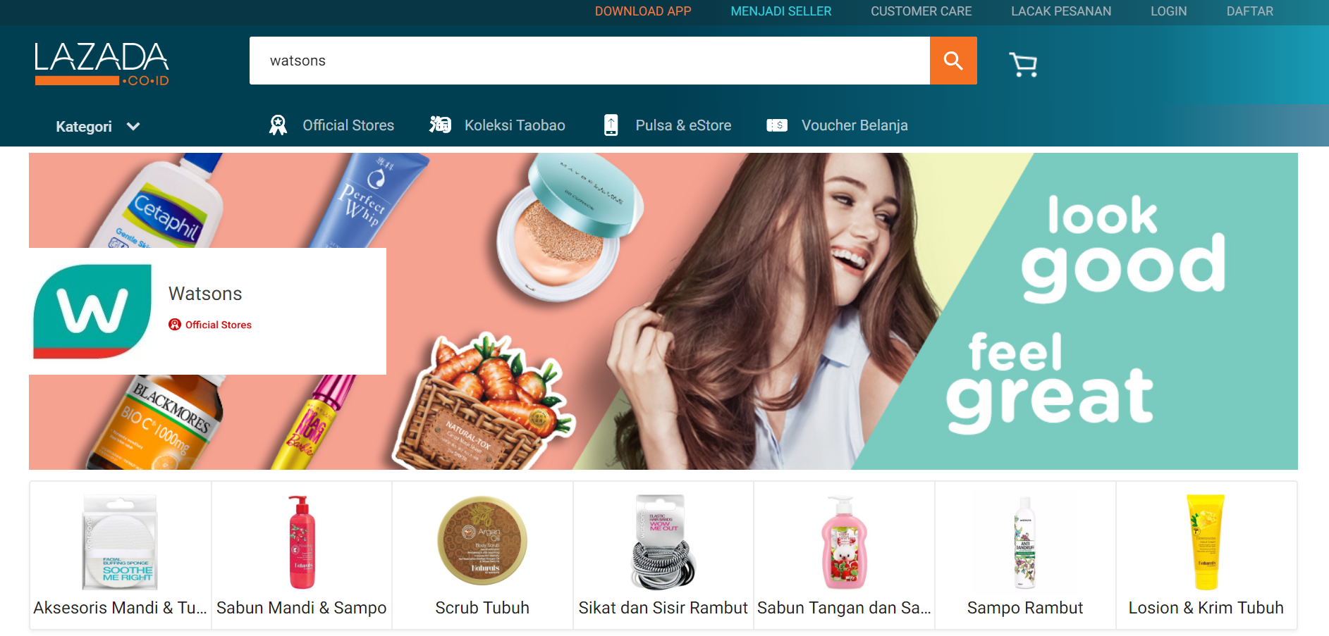 lazada watsons