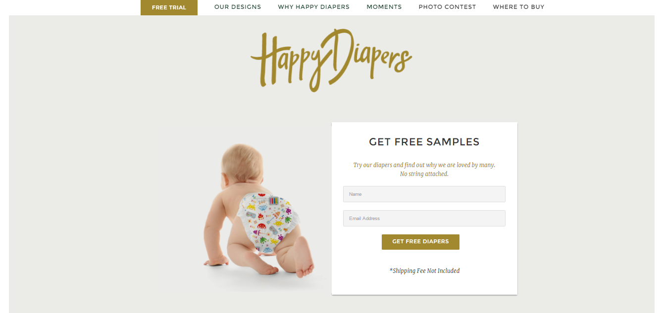 free samples happy diapers