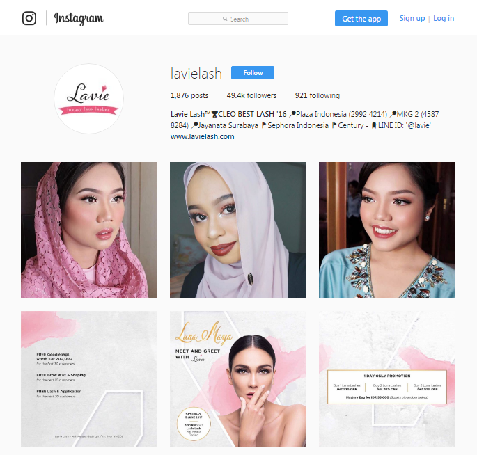 instagram lavie lash