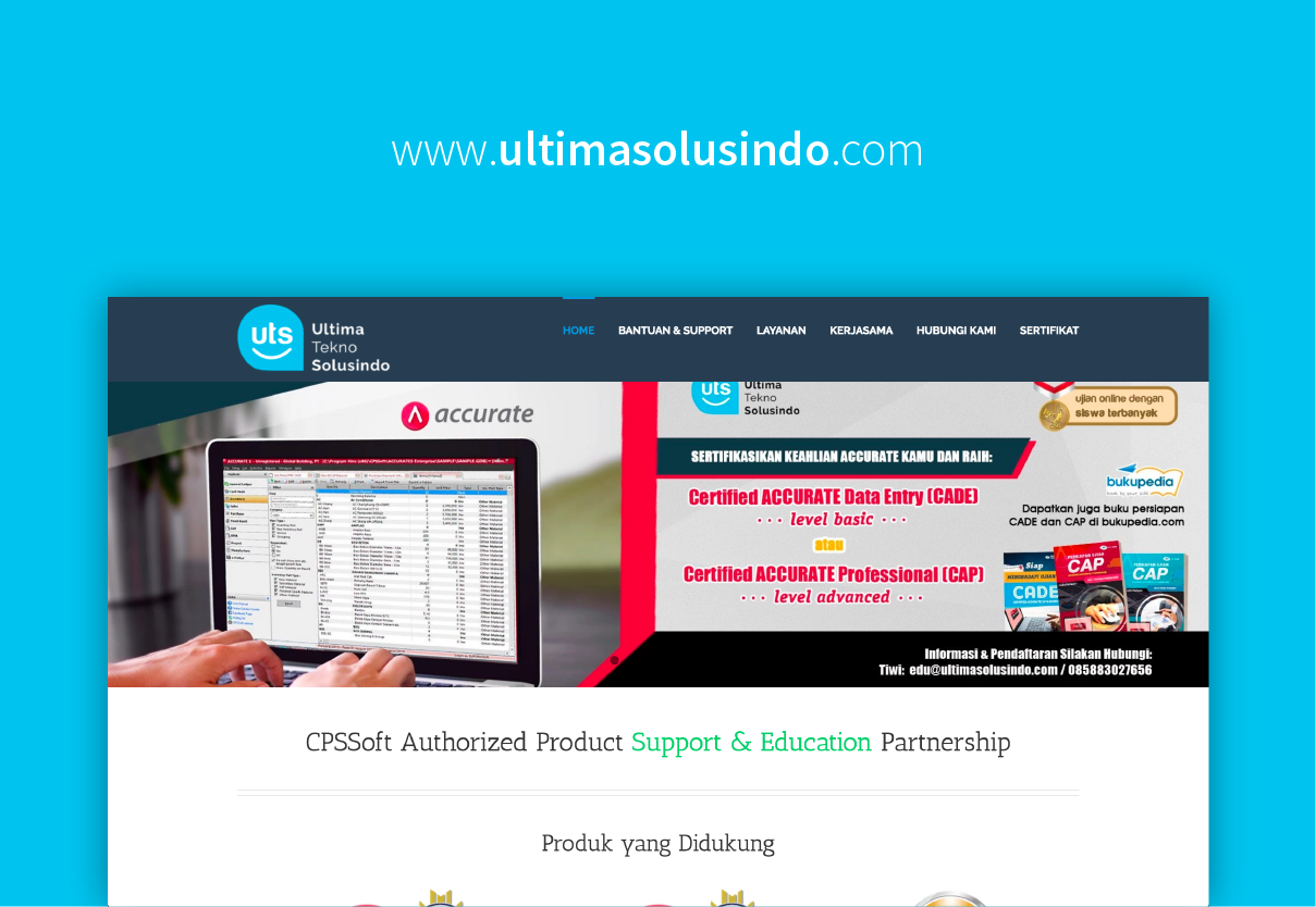 Dapatkan Sertifikasi Accurate dengan Ultima Tekno Solusindo